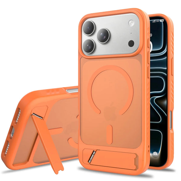 iPhone 17 Pro Max/ 18 Pro Max - Translucent TiltCore MagSafe Case with built-in 45° Kickstand