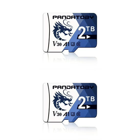 2T Micro SD Card Class 10 , UHS-I, C10, U3, V30, 4K, Large Capacity Full HD Memory Card Suitable For Smartphones, Cameras, Computers, Gaming And Other Android Devices