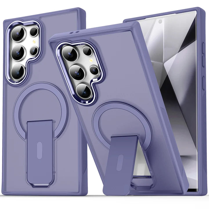 Galaxy S26 Ultra Premium Icy Frost Magsafe Case With Kick-Stand
