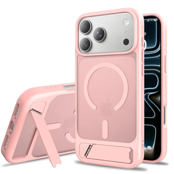 iPhone 17 Pro Max/ 18 Pro Max - Translucent TiltCore MagSafe Case with built-in 45° Kickstand