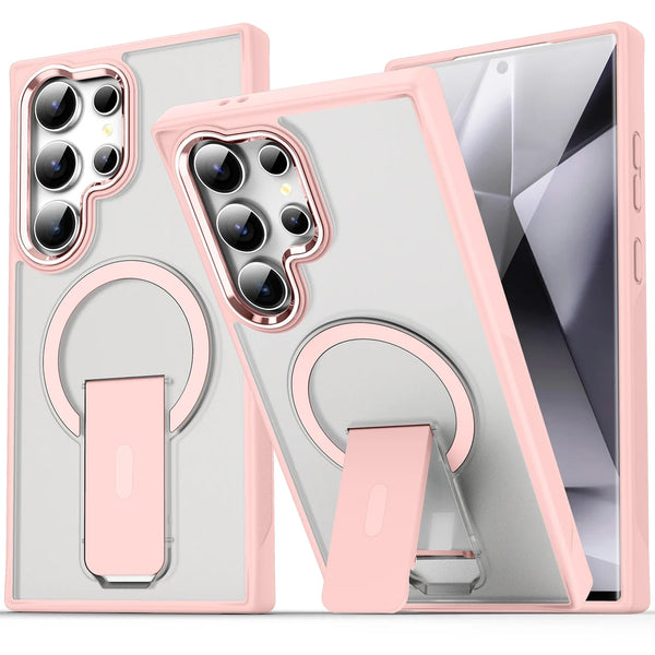 Galaxy S26 Ultra Premium Icy Frost Magsafe Case With Kick-Stand