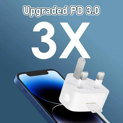 3 Pack USB Wall Charger Plug – 5V/2A High-Efficiency Mains Adapter, 10W Fast Charging for iPhone & Samsung