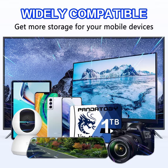 2T Micro SD Card Class 10 , UHS-I, C10, U3, V30, 4K, Large Capacity Full HD Memory Card Suitable For Smartphones, Cameras, Computers, Gaming And Other Android Devices