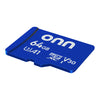 onn 64GB C10 U3 V30 A1 microSDXC Flash Memory Card with Adapter, for Phones, Tablets & Drones