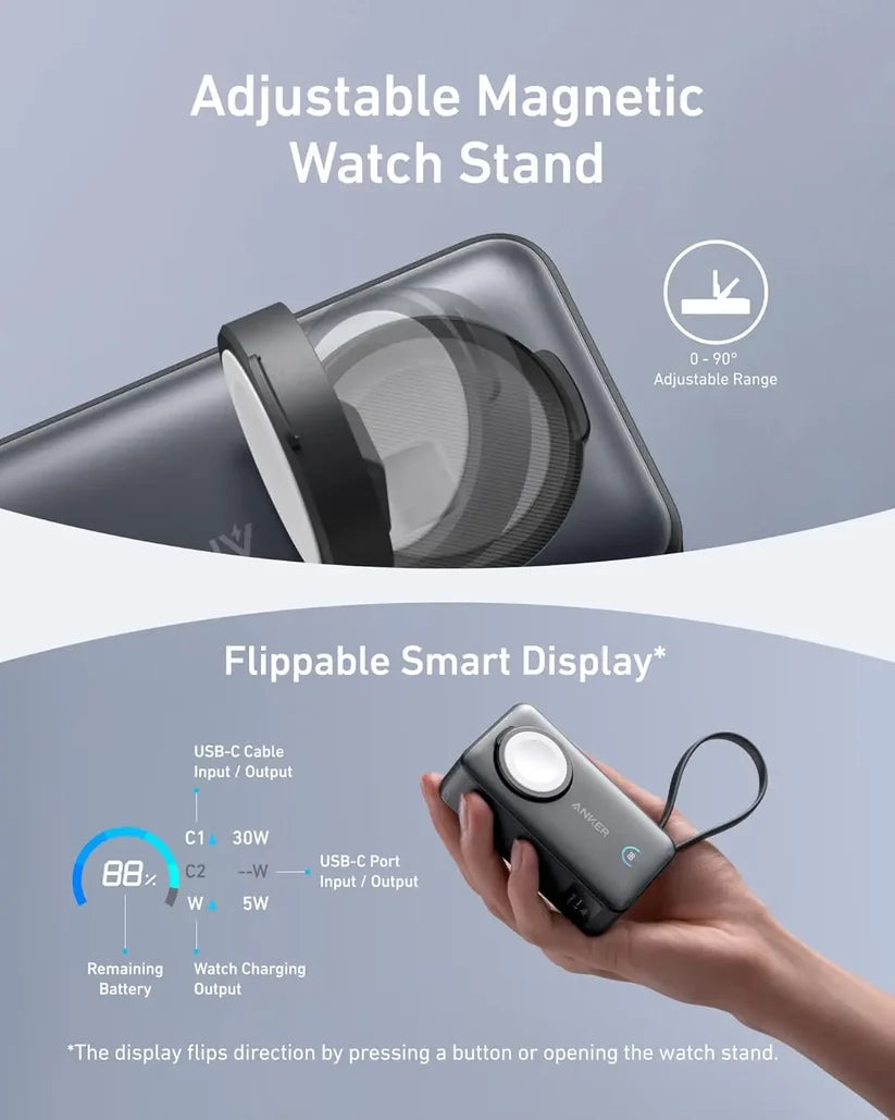 Anker MagGo Power Bank 35W Max PD 10000mAh for Apple Watch A1657