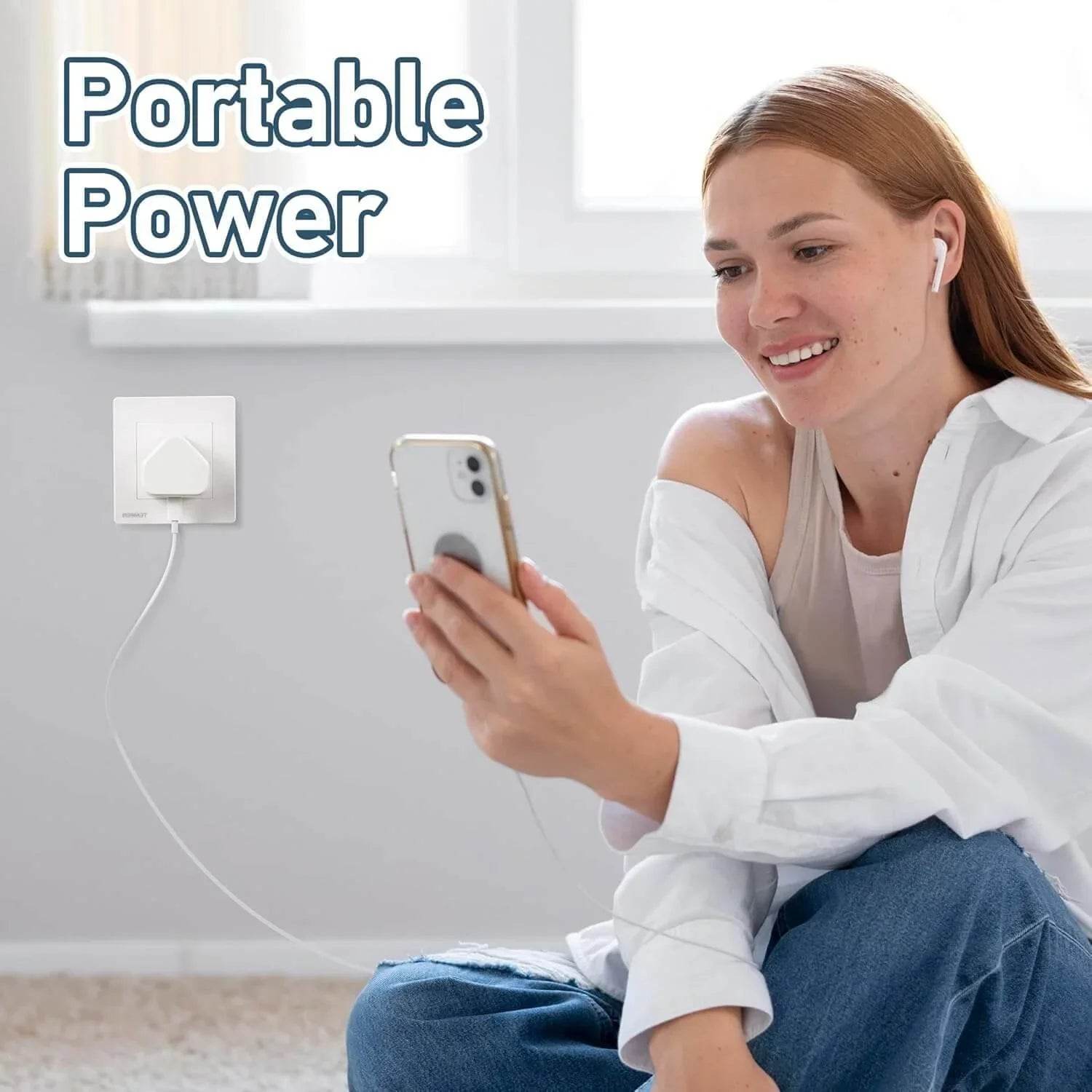 3 Pack USB Wall Charger Plug – 5V/2A High-Efficiency Mains Adapter, 10W Fast Charging for iPhone & Samsung