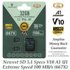 Amplim 32GB MicroSD Card, 2 Pack Micro SD Memory Plus Adapter, MicroSDHC Class 10 UHS-I U1 V10 TF