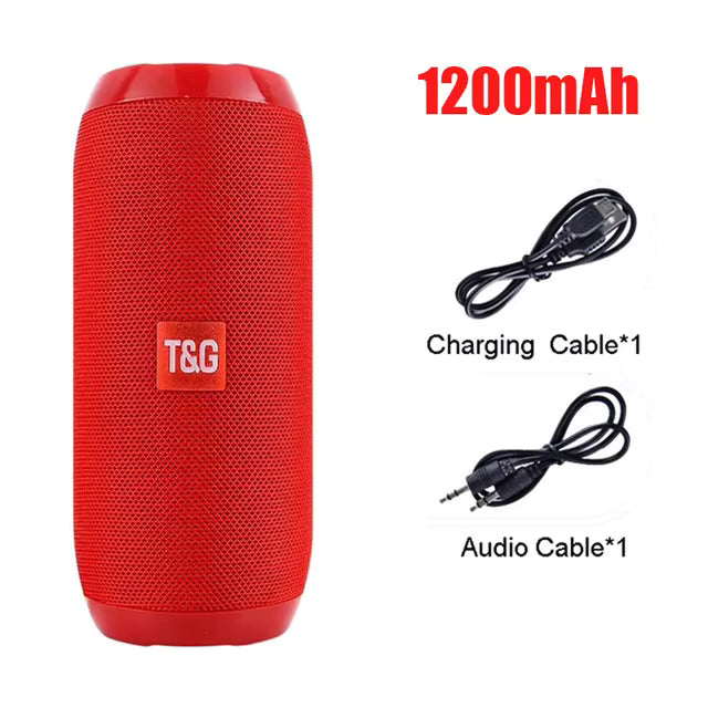 TG117 Portable Bluetooth Speaker – Waterproof, HiFi Stereo Sound, Bass Boombox