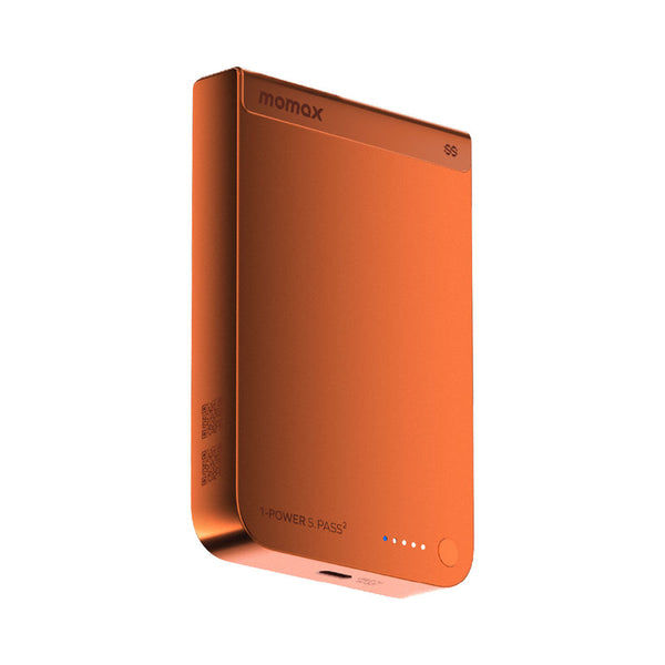 [CCC Certified] Momax [IP163Q22] 1-Power S.Pass² Qi2.2 Magnetic Wireless PowerBank 10,000mAh