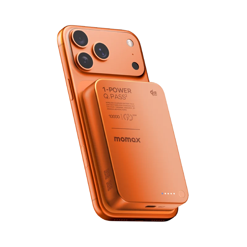 [CCC Certified] Momax [IP168Q22] Q.PASS X1 Qi2.2 Magnetic Wireless Powerbank 10,000mAh