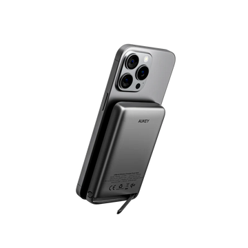 Aukey PB-MS05 MagFusion 6700mAh Qi2 Magnetic Wireless Charging Power Bank