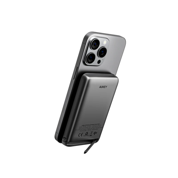Aukey PB-MS05 MagFusion 6700mAh Qi2 Magnetic Wireless Charging Power Bank