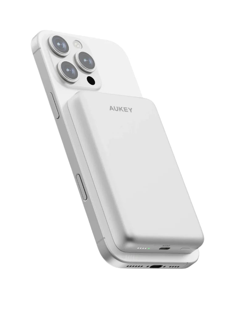 Aukey PB-MS08 MagFusion M Qi2 10000mAh Ultra Slim Magnetic Wireless Power Bank (24 Months Warranty)