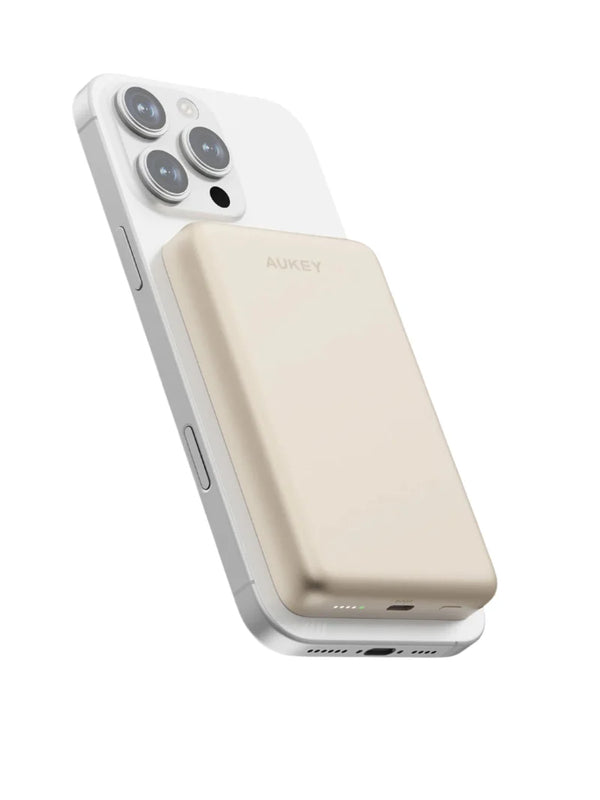 Aukey PB-MS08 MagFusion M Qi2 10000mAh Ultra Slim Magnetic Wireless Power Bank (24 Months Warranty)