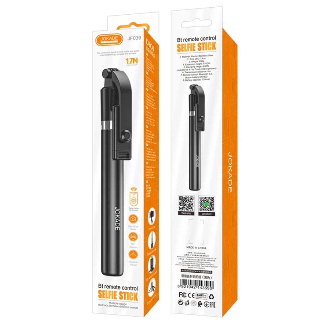 JOKADE JF039 Bluetooth Selfie Stick – 1.7M