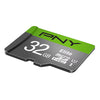 PNY Elite 32GB Micro SDHC Flash Memory Card with SD Adapter