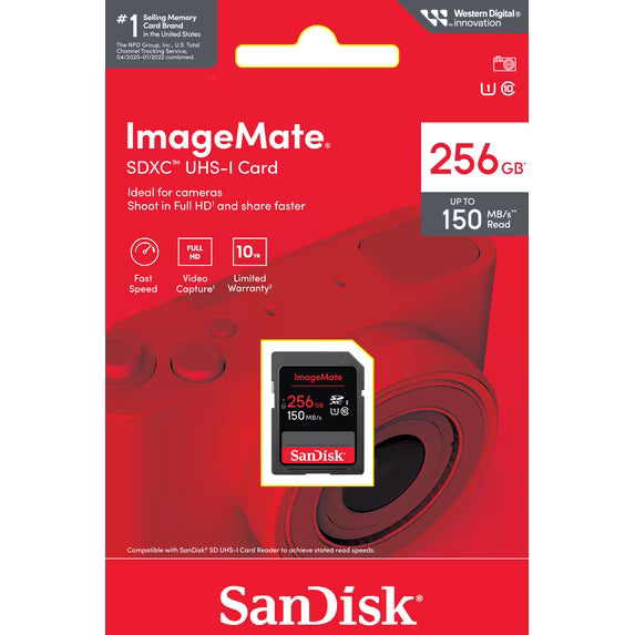SanDisk 256GB ImageMate SDXC UHS-1 Flash Memory Card
