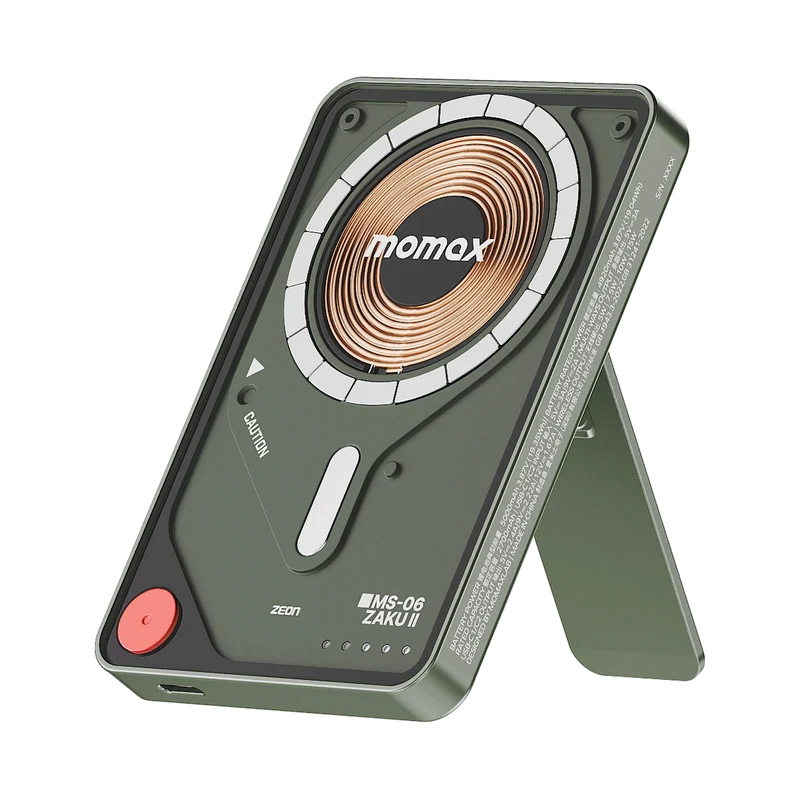 [Mobile Suit Gundam - Limited Edition] Momax IP131 5000mAh 1-Power X Pro Magnetic Wireless Power Bank with Built-In USB-C Cable
