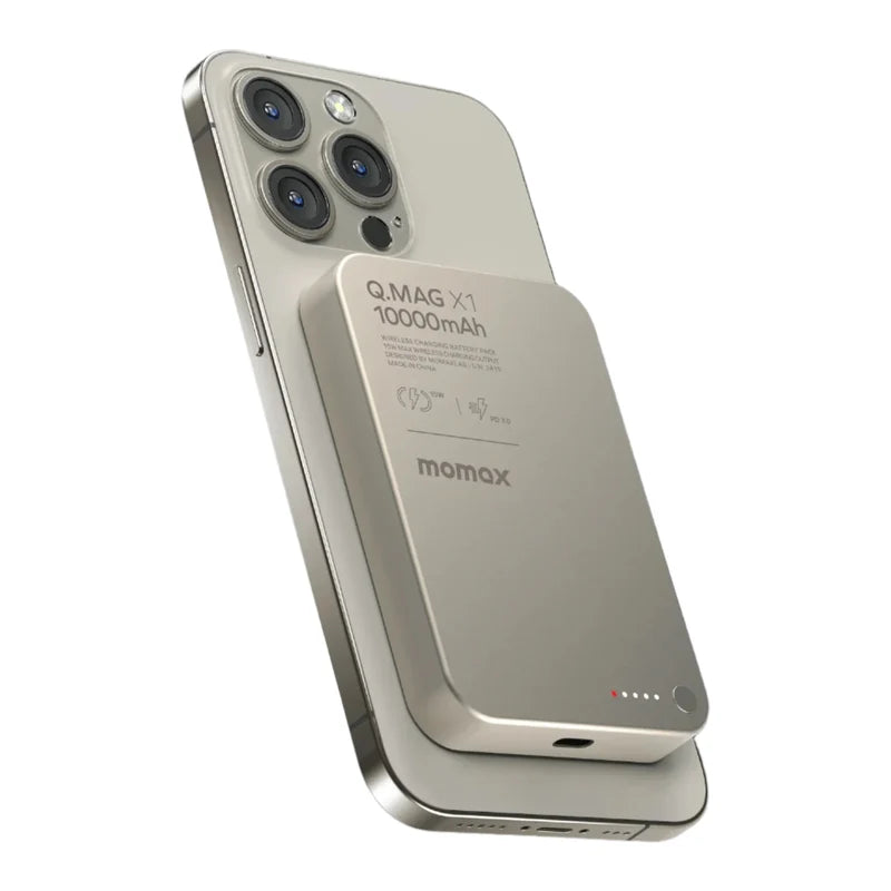 [CCC Certified] Momax [IP117A] Q.MAG X1 15W Magnetic Wireless Powerbank 10,000mAh