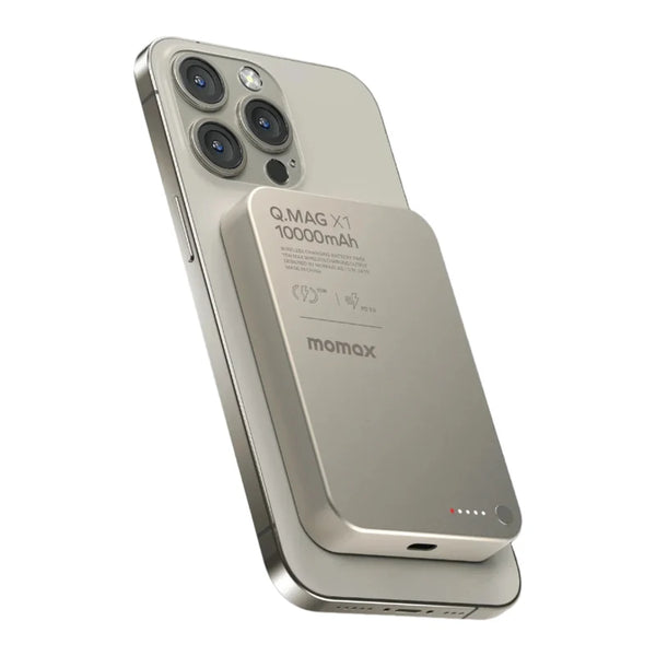 [CCC Certified] Momax [IP117A] Q.MAG X1 15W Magnetic Wireless Powerbank 10,000mAh