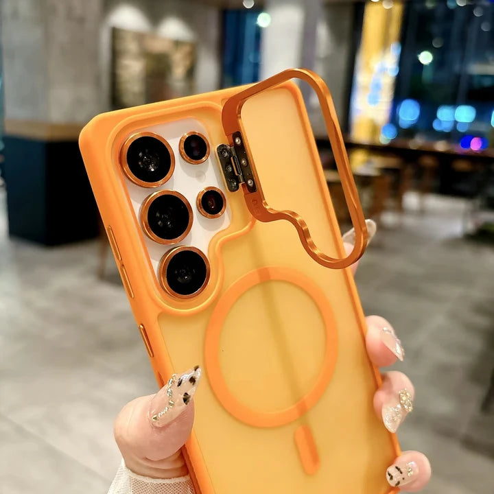 iPhone 17 Pro Max - Linex Matte Magnetic Lens Holder Case with Metal Lens Kit