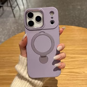 iPhone 17 Pro Max - EliteMag Hybrid Silicone Case with 360° Magnetic Rotating Stand