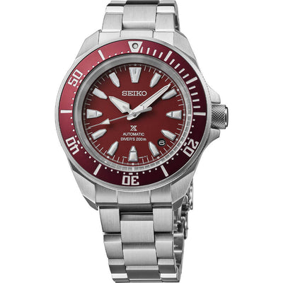 Seiko Prospex Collection Automatic Diver Watch - Stainless/Red