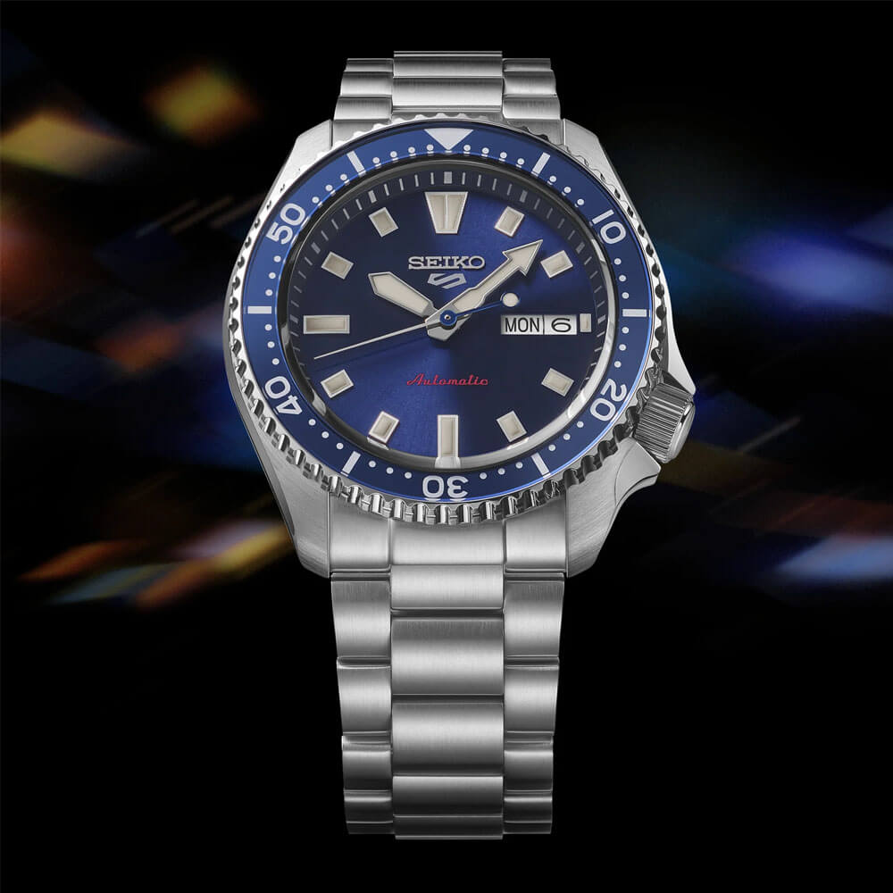 Seiko 5 Sports SKX Collection Automatic Watch - Stainless/Blue