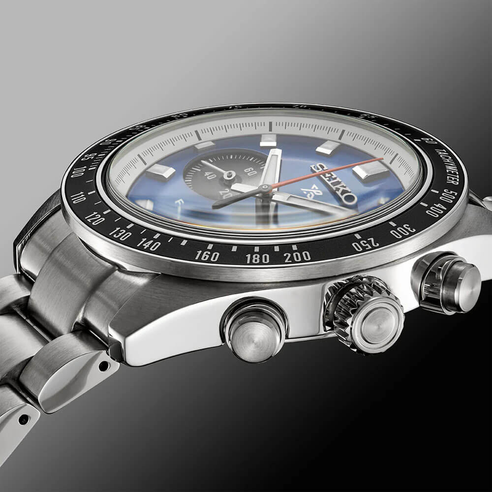 Seiko Prospex Speedtimer Collection U.S. Special Edition Solar Chronograph Watch - Stainless/Blue