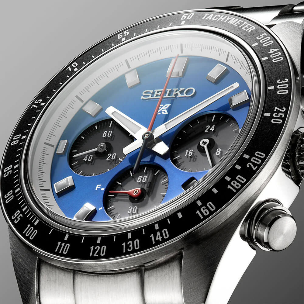 Seiko Prospex Speedtimer Collection U.S. Special Edition Solar Chronograph Watch - Stainless/Blue