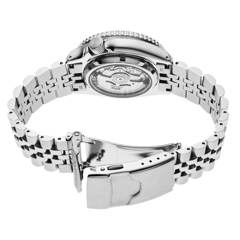 Seiko 5 Sports Automatic GMT Watch - Stainless Steel/Yellow Dial