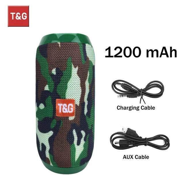 TG117 Portable Bluetooth Speaker – Waterproof, HiFi Stereo Sound, Bass Boombox