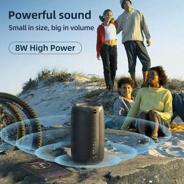 Zealot M2 Portable Bluetooth Speaker – Wireless, RGB Light, 360° Surround Sound