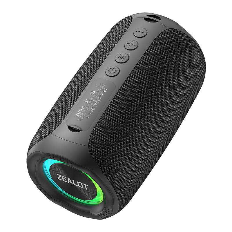 Zealot M2 Portable Bluetooth Speaker – Wireless, RGB Light, 360° Surround Sound