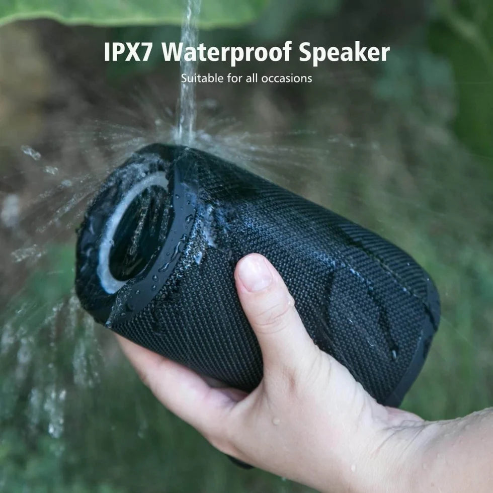 ZEALOT S49 Waterproof Bluetooth Speaker – RGB Lights, 360° Stereo Sound, Wireless